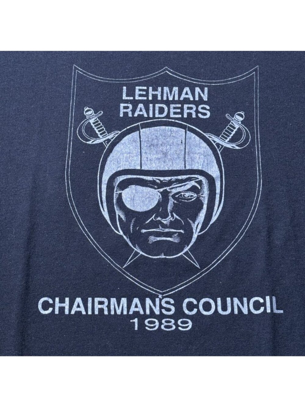 Vintage 1989 Lehman Raiders Chairman’s Council Graphic T Shirt USA Made XL - Picture 3 of 9